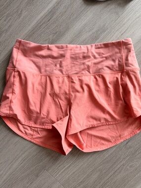 lululemon athletica Coral Pink Run Shorts